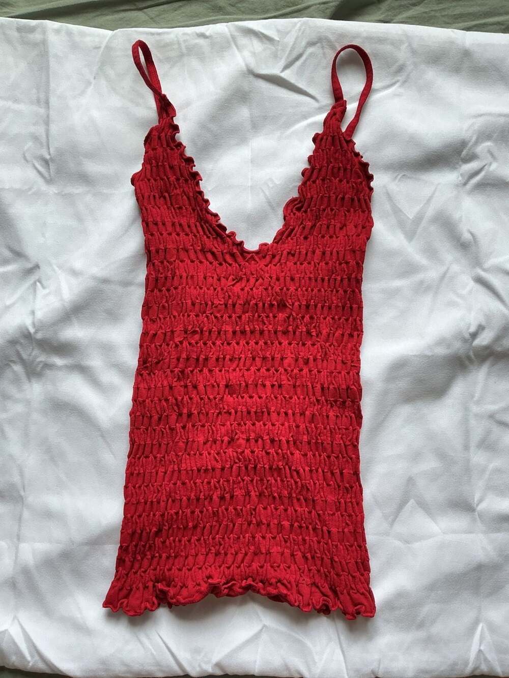 Intimately Free People Pucker Up Seamless Cami XS/S Red